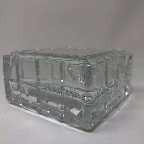 Lead Crystal Keepsake Trinket Jewelry Box Avon 1999 Perceive France NOS NEW NIB - Picture 7 of 11